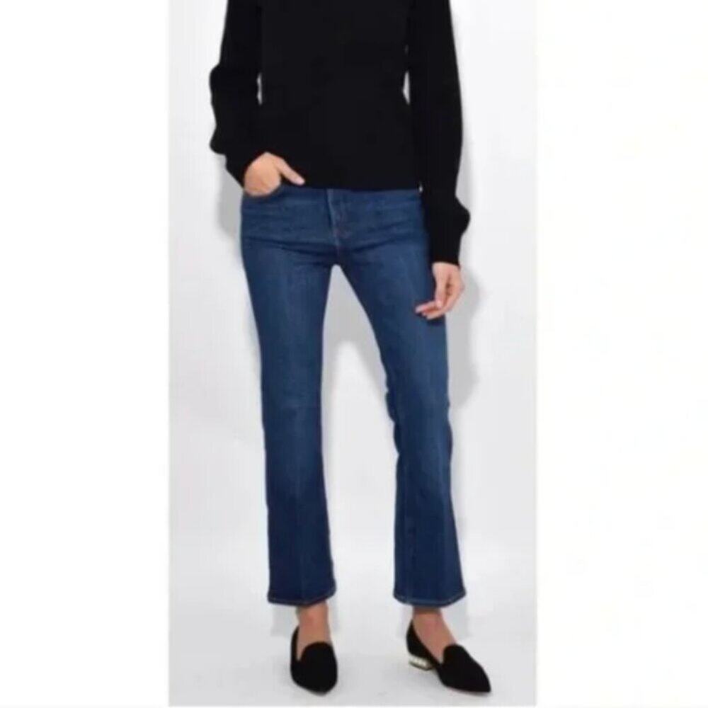 Rag & Bone Hana High-Rise Flare Cropped Jeans in HighWater Wash